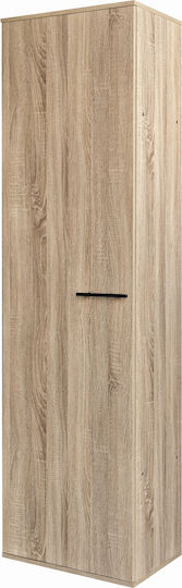 Single Door Wardrobe Kine Natural 60x40x180cm