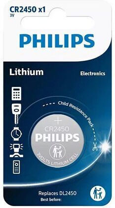 Philips Cr2450 Lithium Battery