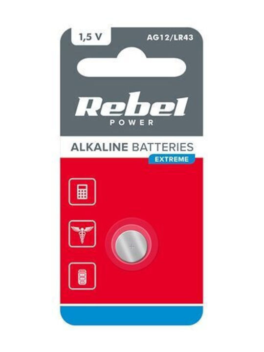 Rebel Extreme Li Battery Size Ag12 Lr43 1.5v