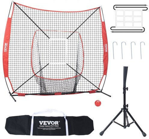 Plasă de Antrenament Baseball Vevor 7x7 Ft Cadru Portabil Accesoriu 77ycdpjxlw77kxg8yv0