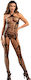 Subblime Subblime Mesh Bodystocking with Open Crotch Black