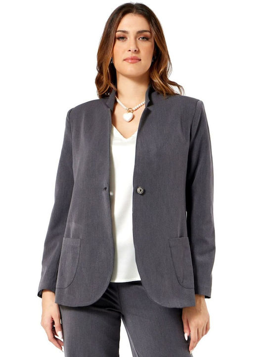 Anna Raxevsky Women's Blazer Grey