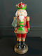Decorativ Nutcracker de Crăciun Ceramic Roșu Înălțime 32cm.