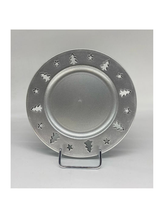 Christmas Platter Silver