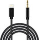Andowl Q-a191 3.5mm zu Lightning Kabel Schwarz 1.2m (152860)