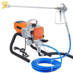 Paint Sprayer Large Surfaces 1800 W Power 1.8 L Min 207 Bar 9 M Hose Length Flow Control