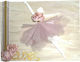 Handgefertigtes Gästebuch Ballerina aus Holz