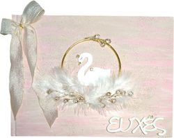 Handmade Guest Book with Swan Theme