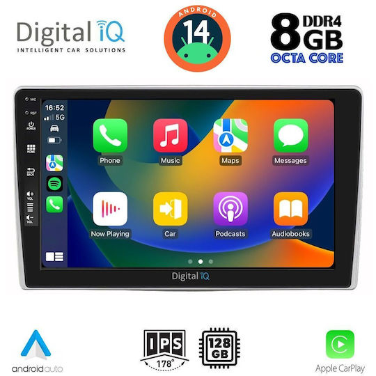 Digital IQ Car Audio System for Alfa Romeo Mito 2008-2018 (Bluetooth/USB/WiFi/GPS/Apple-Carplay/Android-Auto) with Touch Screen 9"