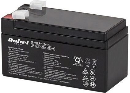 12v Lead Gel Battery 1.3 Ah Maintenance-free 97 X 45 X 53 Mm