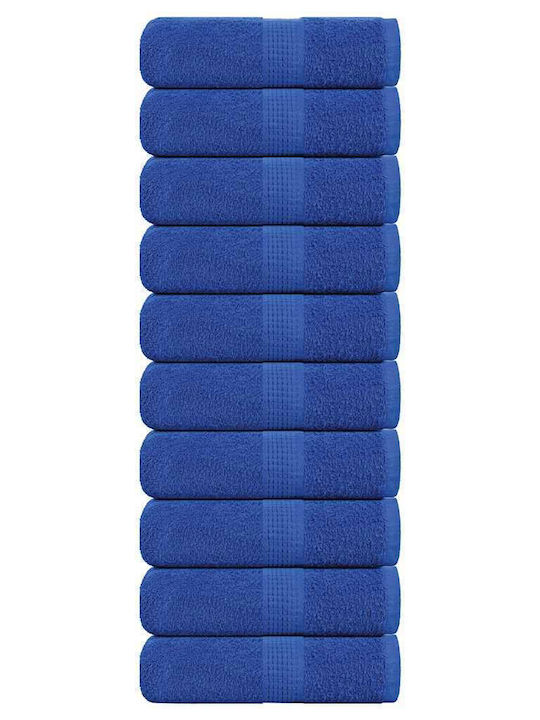 vidaXL 30x30cm Blue Bath Towel Weight 360gsm
