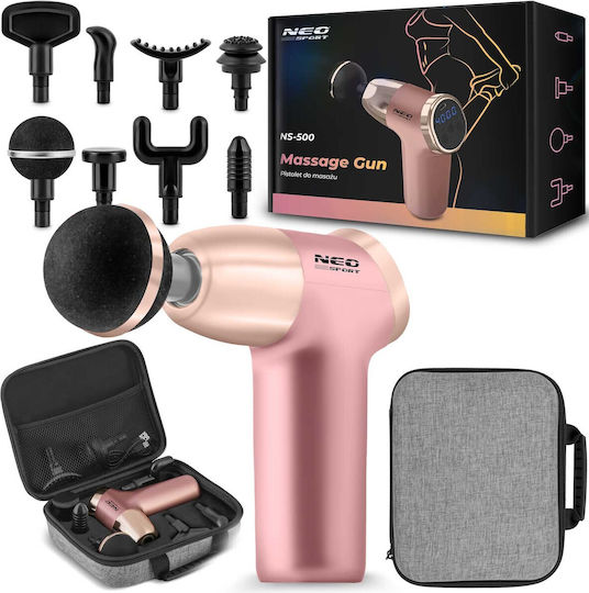 Body Massage Gun 8 Attachments Ns-500 Neo-sport Pink