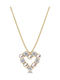 Edblad Necklace with design Heart from Gold Plated Steel with Pearls