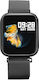 Idealpro Max8.0 Black Smartwatch Fitness Bracelet Blood Pressure Heart Rate Monitoring Sleep Monitoring Oxygen Level Call Sms Notifications Along A Black Silicone Strap