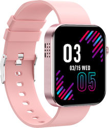 Smartwatch Intelligent Class Collection Kn200 Idealstore Full Touch Screen 1.72 Inch Bluetooth Calling Sms Android-ios Heart Rate Watch Calories Distance Pedometer Blood Pressure Ip68 Find Bracelet-phone Pink