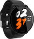 Brățară Fitness Smartwatch Ecran Complet 68 Brățară din Silicon Monitorizare Ritm Cardiac Monitorizare Somn Tensiune Arterială Notificări Apeluri Fb Sms Rezistent la Apă Ip67 Ecran Tactil Complet 1.23 Negru