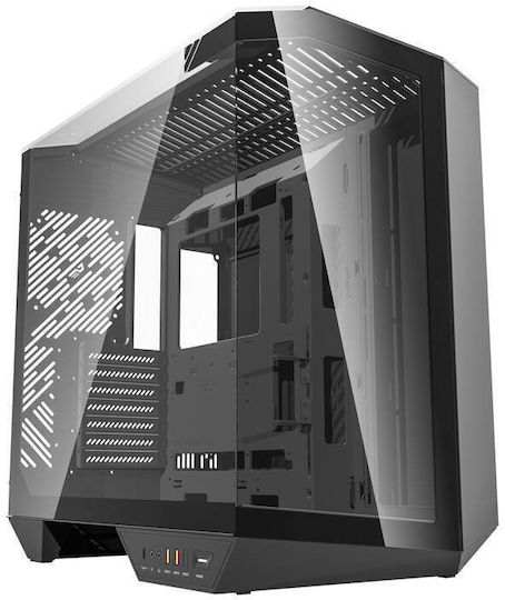Darkflash DY470 Gaming Midi Tower Κουτί Υπολογιστή με Πλαϊνό Παράθυρο Μαύρο