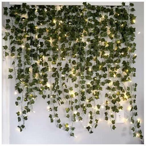 Decorative Plastic Ivy Plant Led 12 Pieces 25 Meters Aria Trade