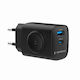 Gembird с USB-A порт и USB-C порт 20W Power Delivery / Quick Charge 3.0 Черен (2-in-1)