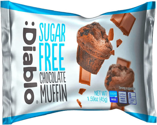 Muffin Σοκολατας Χωρις Σακχαρα 45γρ Diablo