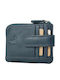 Kion Schlüsselanhänger Brieftasche Leder Blau