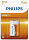 Baterie Philips Longlife 9V 6F22