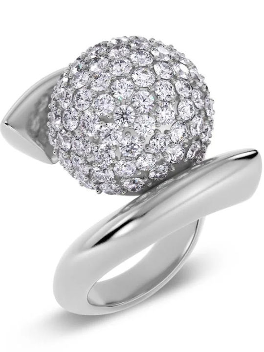Edblad Ring with Zircon made of Steel