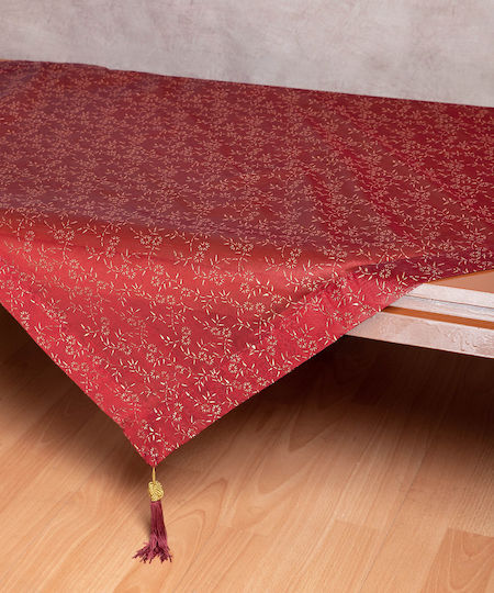 Silk Fashion Checkered Burgundy 0001061β 90x90cm Tablecloth Silk Fashion Checkered Burgundy 0001061β 90x90cm Tablecloth
