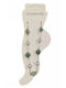 Kostibas Fashion Gold Plated Steel Anklet with Green Pearls