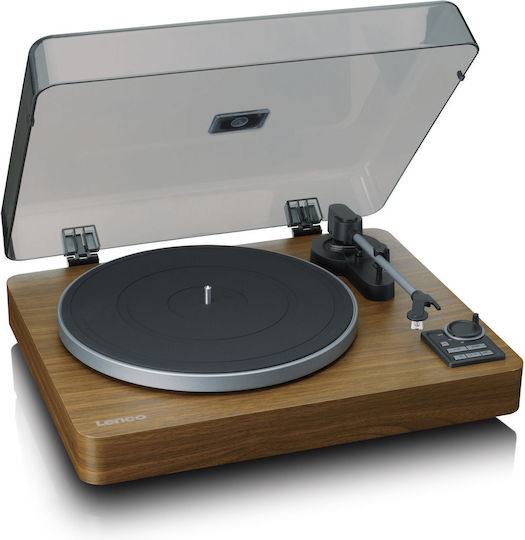 Lenco LBTA-165 LBTA-165WOOD Suitcase Turntables with Preamp Brown