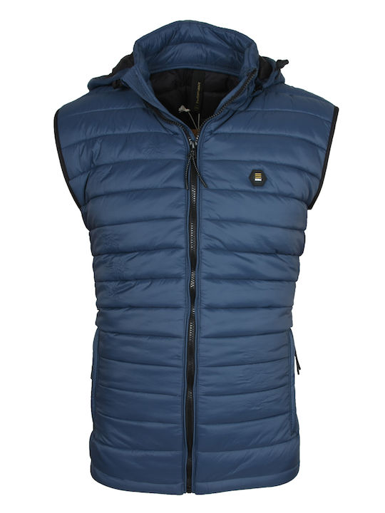 Double Sleeveless Jacket Blue