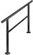 Balustradă din Aluminiu 2-3 Trepte Vivatechnix Negru Mat Înălțime 89,5cm Lungime 121cm Poziții Reglabile
