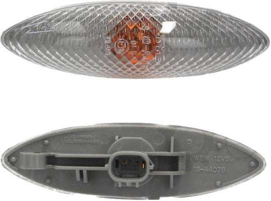 Car 244122 Side Wing Indicator Right For Toyota Yaris 99-05 White 1 Piece