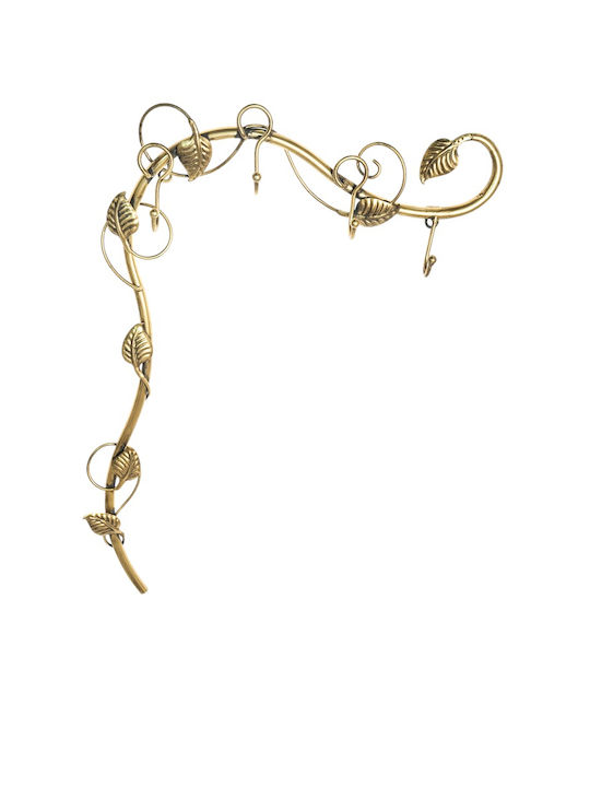 Metal Hanger Branch Gold 43x7.5x66cm