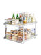Double Shelf Vevor 16"x21" Cabinet Chrome Steel Sliding Storage Drawers for Kitchen Bathroom Hgs217w21d15ho4auv0