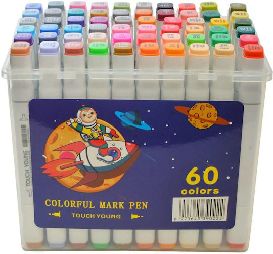 Zeichenmarker Doppelseitig Set 60Stück