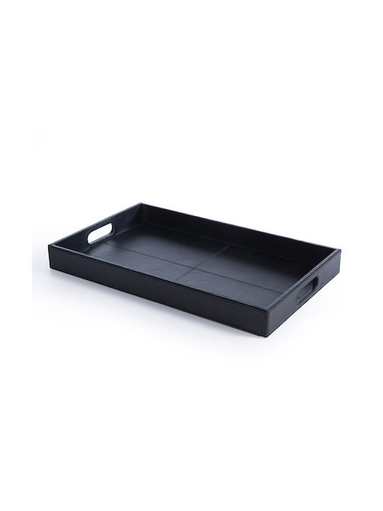 Nef-Nef Homeware Rectangular Serving Tray in Black Color 30x50x5cm 1pcs