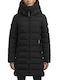 Γυναικείο Puffer Μπουφάν για Χειμώνα Black