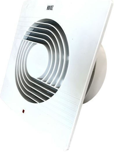 Horoz Electric Επιτοίχιος Εξαεριστήρας Μπάνιου 120mm Λευκός