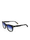 Polar Унисекс Слънчеви Очила с Черна Пластмасова Рамка и Син Преливащ Поляризиран Стъкло 110 Col.77/Q