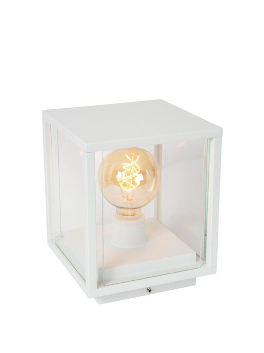 Lucide Lightning Lucide Φωτιστικό Φαναράκι Εξωτερικού Χώρου 15W IP54 για Ντουί E27 Λευκό