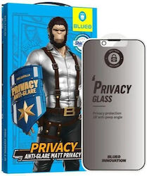 Blueo Mr.monkey Strong 5D Privacy Matte Tempered Glass (iPhone 16 Pro)