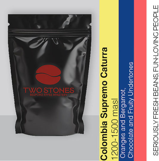 Boabe de cafea espresso Arabica de origine unică Colombia Supremo 500g