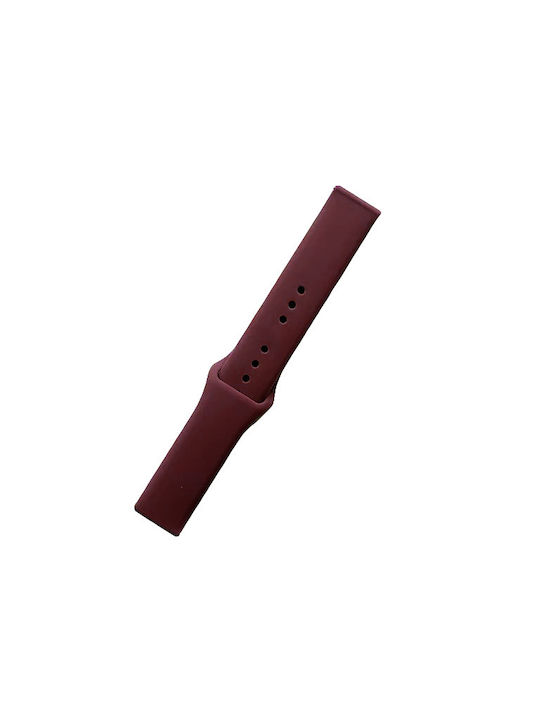 Strap Silicone Burgundy (Samsung Galaxy Watch 20mm)