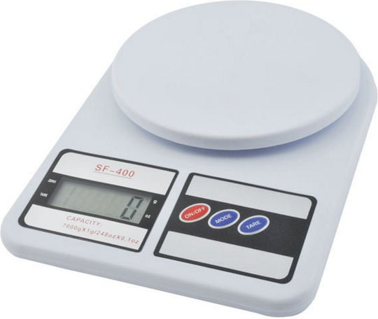 Ψηφιακή Ζυγαριά Κουζίνας έως 7kg Λευκή