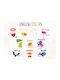 Educational Magnetic Fridge Mat Learn Colors Animals 60x100cm