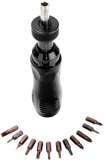 Cheie dinamometrică Caroiaj 1/4" Cuplu 0.1-91 Nm cu Lungimea 19.2buc
