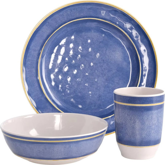 Redcliffs Geschirrset aus Porzellan Blau 12Stück