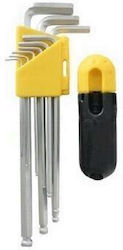 Set 9 Hexagon Allen Keys Strend Pro Yf70007 Chrome-vanadium