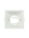 Reflectoare cu Ramă Pătrată Albă Meyan-s Mr16 Culoare Albă 90x90mm Aluminiu